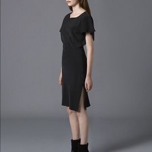 All Saints Liana bias cut drape dress